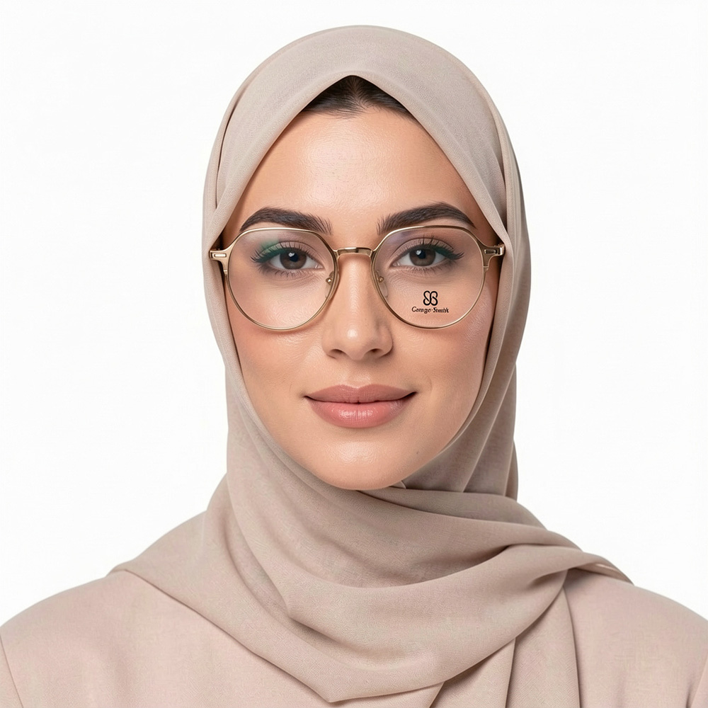 فریم عینک طبی زنانه و مردانه مدل گرد به همراه کاور آفتابی مجموعه 3 عددی